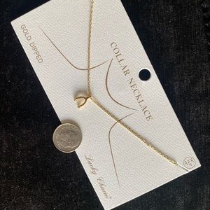 Collar necklace gold dipped